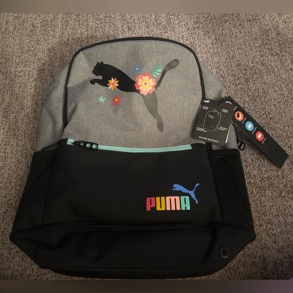 Puma Eclipse Backpack in Gray and Black - Picture 6 of 6